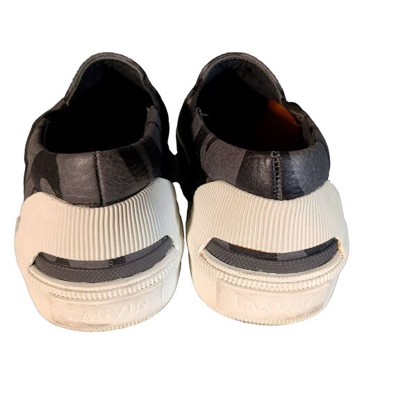 Lanvin Slip On Men\'s Sneakers Calfskin Nappa Leather Zebra Shoes Loafers Mens 6 main image 10